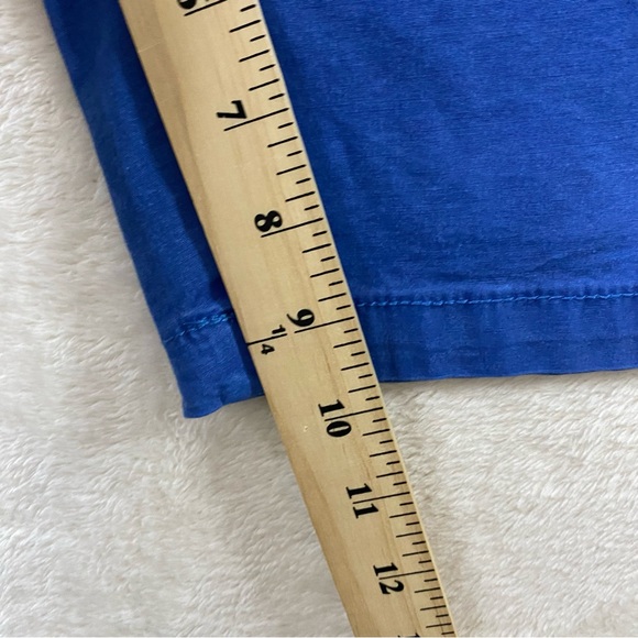 Izod Shorts Mens 36x10 Saltwater Stretch Blue Chino Cargo Shorts Casual Comfort - Picture 7 of 8